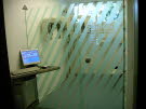 Röntgentür mit Floliendekor